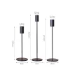 Simple 3PCS Candle Sticks Set Home Wedding Table Decor