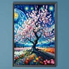 (40*60cm)DIY Full Round Drill Diamond Painting-Flower Tree