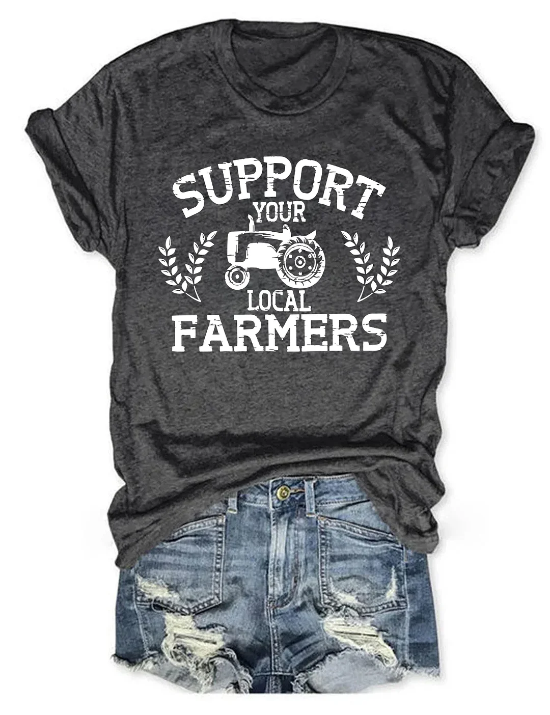 Support Your Local Farmers Graphic T-shirt
