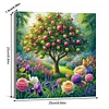 Framed Diamond Painting - Full Round Drill - Apple Tree (25x25cm)