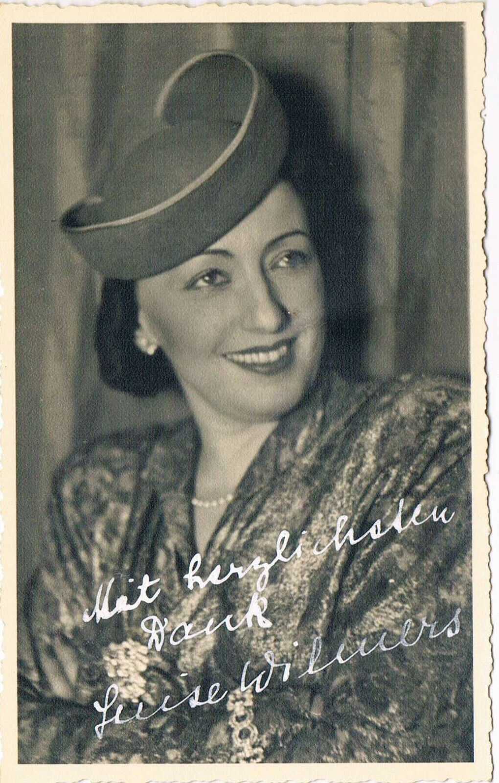 Luise Wilmers autograph signed postcard Photo Poster painting 3.5x5.5