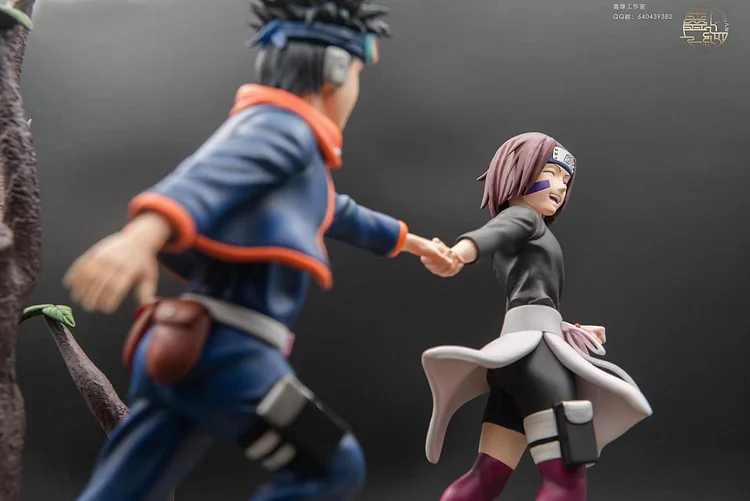 XinYuan Studio 1/6 Naruto Uchiha Obito & Nohara Rin Statue