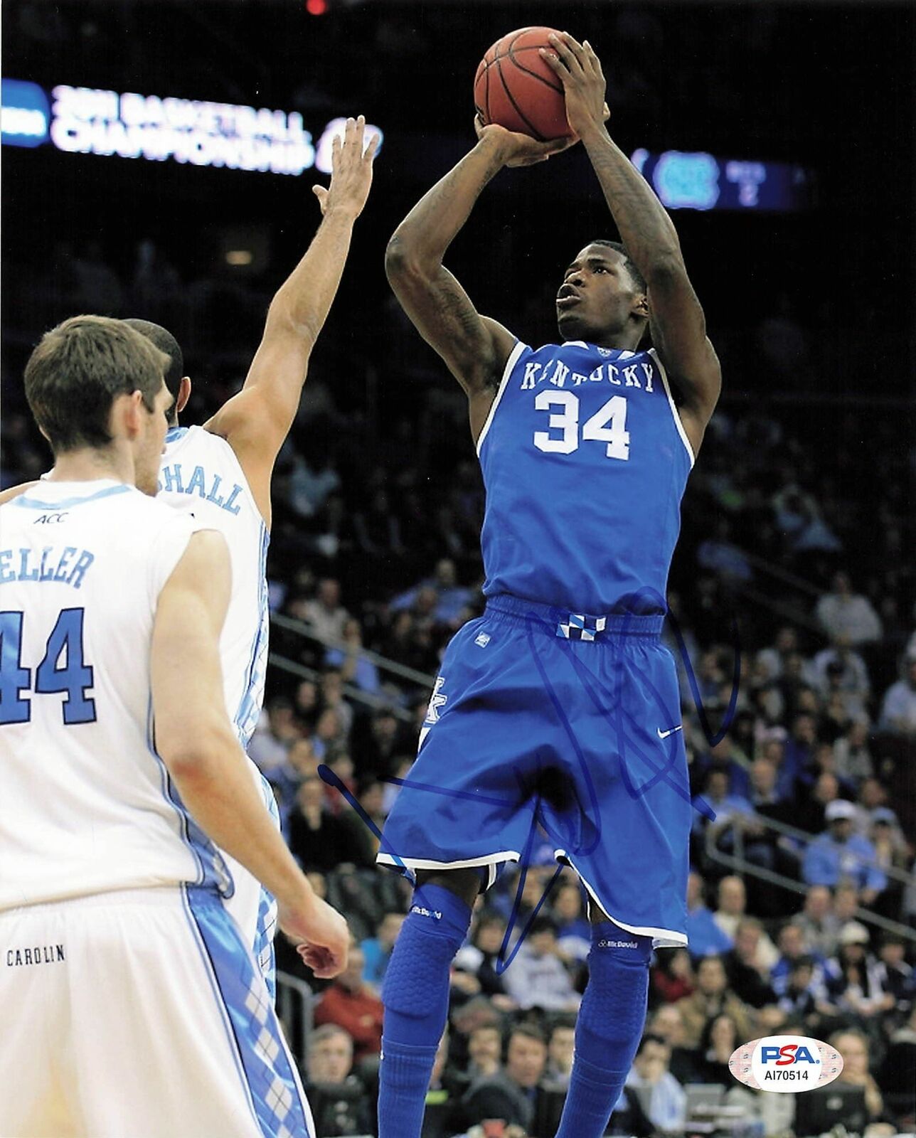 DEANDRE LIGGINS signed 8x10 Photo Poster painting PSA/DNA Kentucky Wildcats Autographed