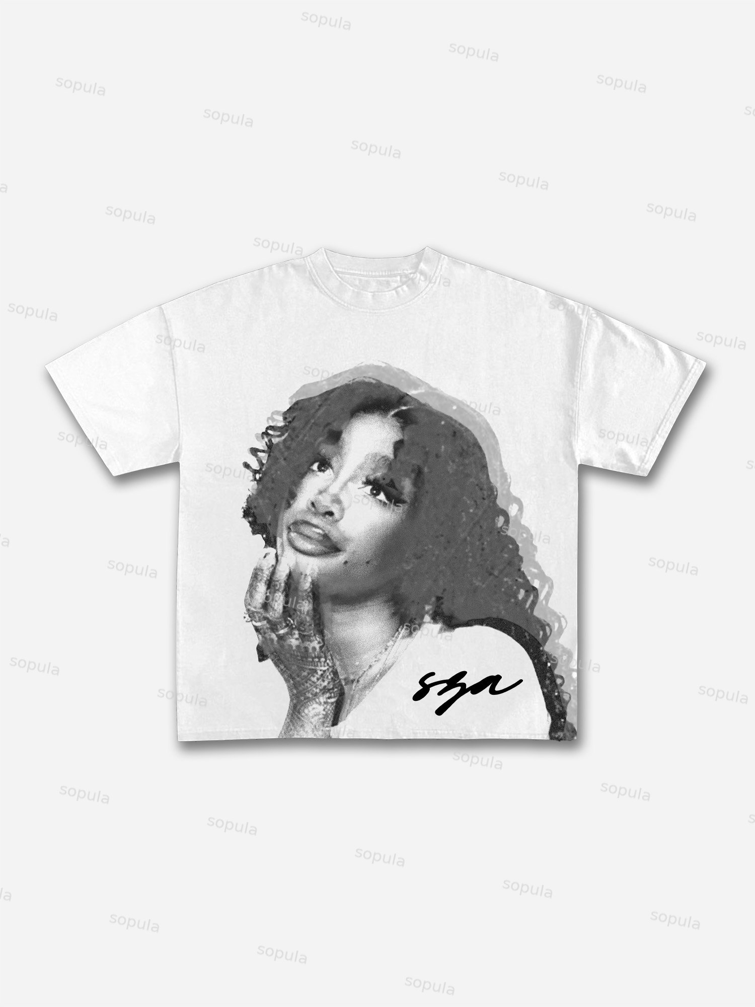 Vintage Sza Graphic Cotton T-shirt - SOPULA
