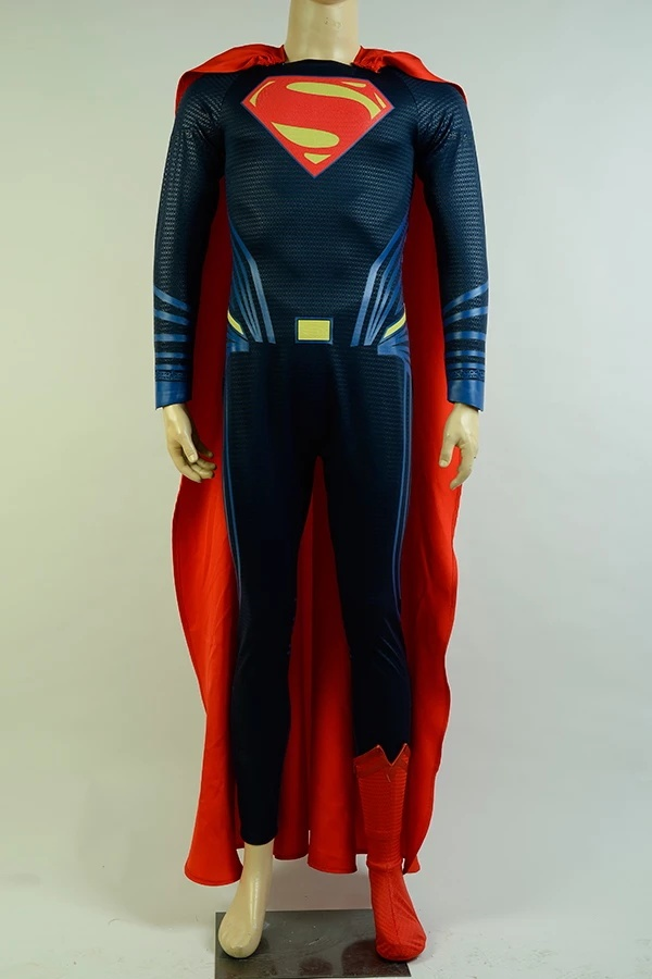 Batman V Superman Dawn Of Justice Superman Cosplay Costume Deluxe Version