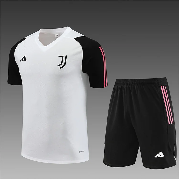 2023-24 Juventus White Short Sleeve Training Jersey