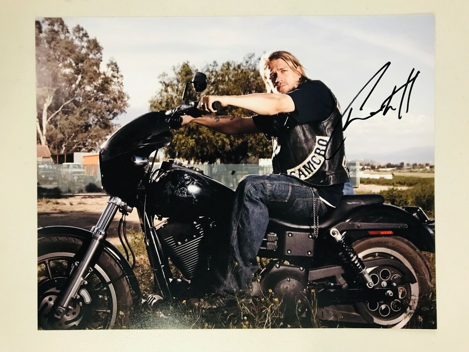 Charlie Hunnam Sons Of Anarchy autographed Photo Poster painting signed 11X14 #3