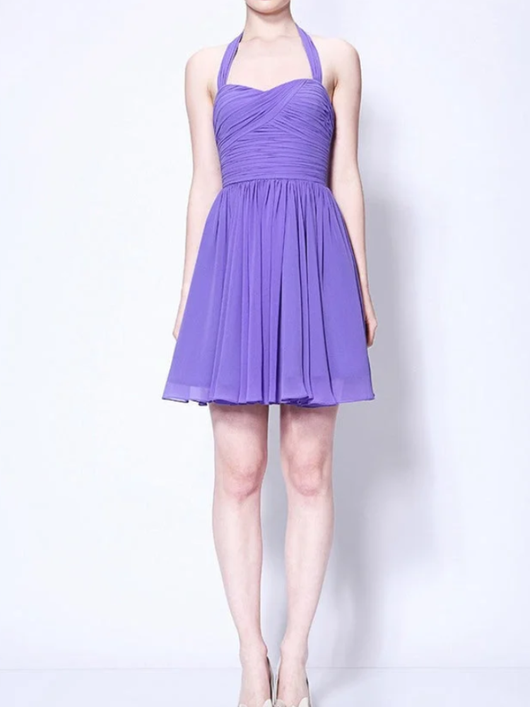 T.S. Short Purple Cocktail Bridesmaid Dress in Newark Speak Now Concert