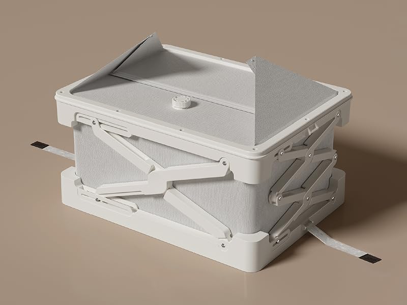 真空壓縮收納箱使用步驟四：逆時針旋轉打開排氣閥門