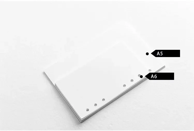 Fromthenon A5 A6 Spiral Notebook Filler Paper Planner Inner Page Inside Papers for Spiral Stationery Store 45 Sheets