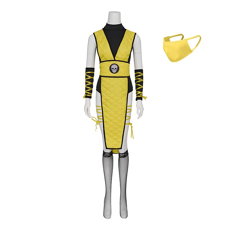 Women's Mortal Kombat Sub Zero Reptile Scorpion Cosplay Costume