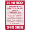 Do Not Knock Do Not Disturb - Metal Tin Signs(8*12Inch/12*16Inch)