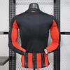 2025/2026 Long Sleeve Player Version AC Milan Home Football Shirt 1:1 Thai Quality