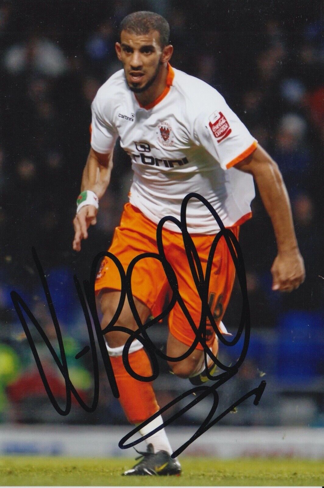 HAMEUR BOUAZZA HAND SIGNED 6X4 Photo Poster painting - FOOTBALL AUTOGRAPH - BLACKPOOL 1.