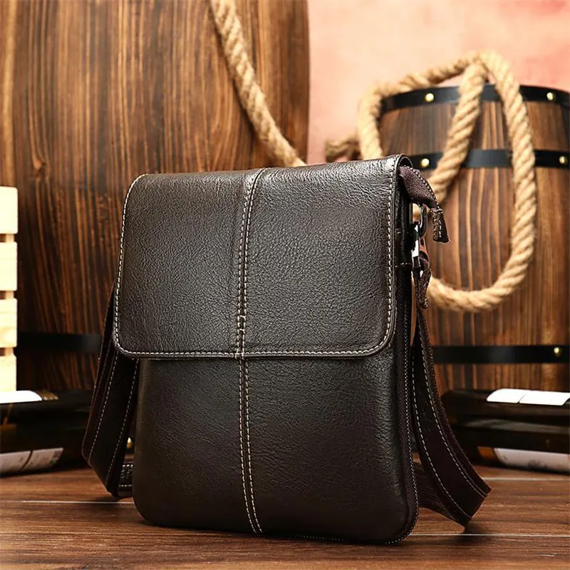Durable Leather Stitching Crossbody Bags