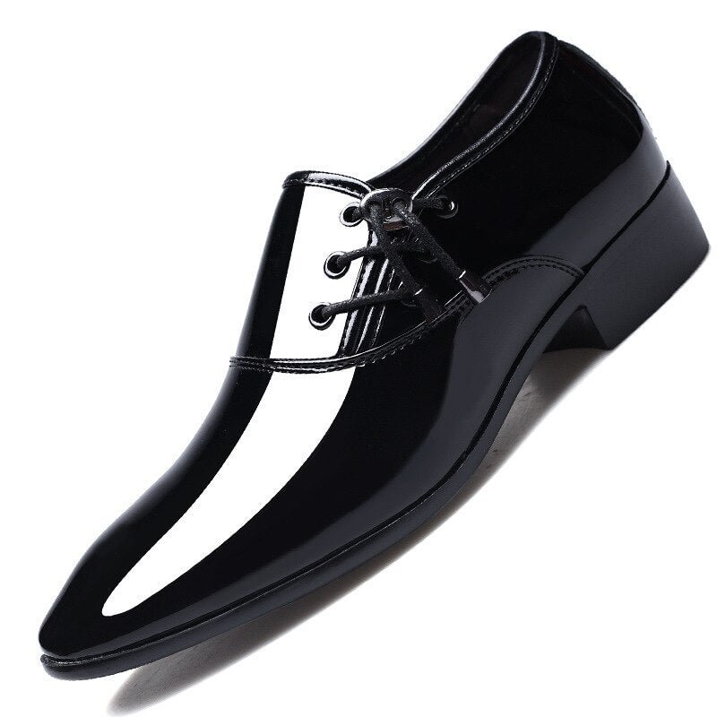 2021 New Men Dress Shoes Men Formal Shoes Leather Luxury Fashion Groom Wedding Shoes Men Oxford Shoes Dress Plus Size 38-48
