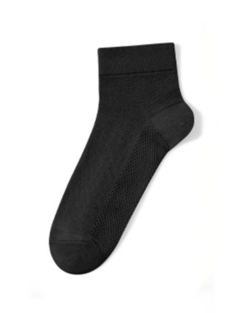 Men's Lightweight Mesh Solid Ankle Socks in  mildstyles