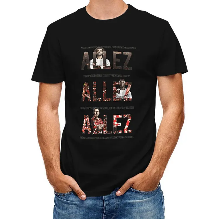 Allez Allez Allez  Chant FC Short Sleeve Soccer Culture Tee