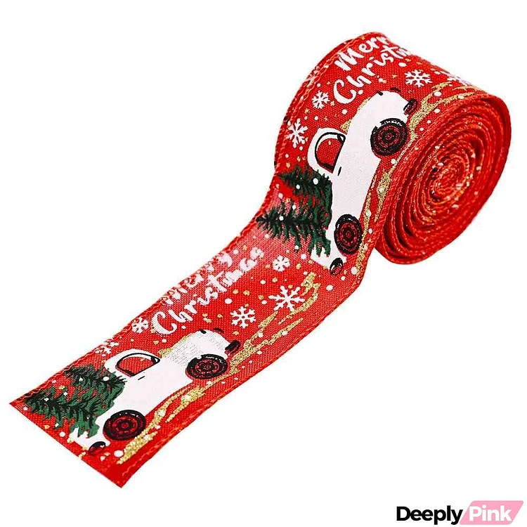 Car & Christmas Tree Ribbon