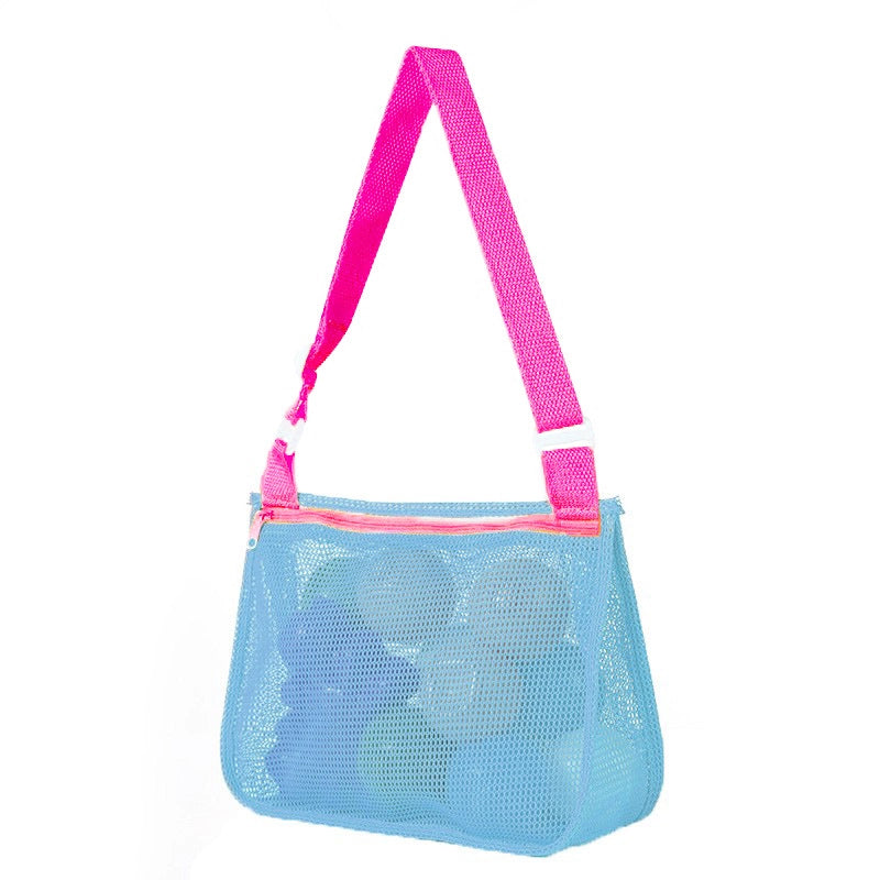 New Color Matching Children’s Toy Bag Shell Storage Bag Travel Beach Bag Hollow Transparent Beach Bag