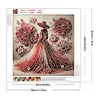 Elegante Dame - speziell geformte Diamond Painting - 30*30cm