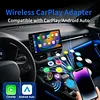 CarPlay Wireless Adapter for Android Plug and Play Compatible with Most Cars Smart Car Screen Mirroring Adapter Low Latency (Not for HUAWEI & Hicar)
