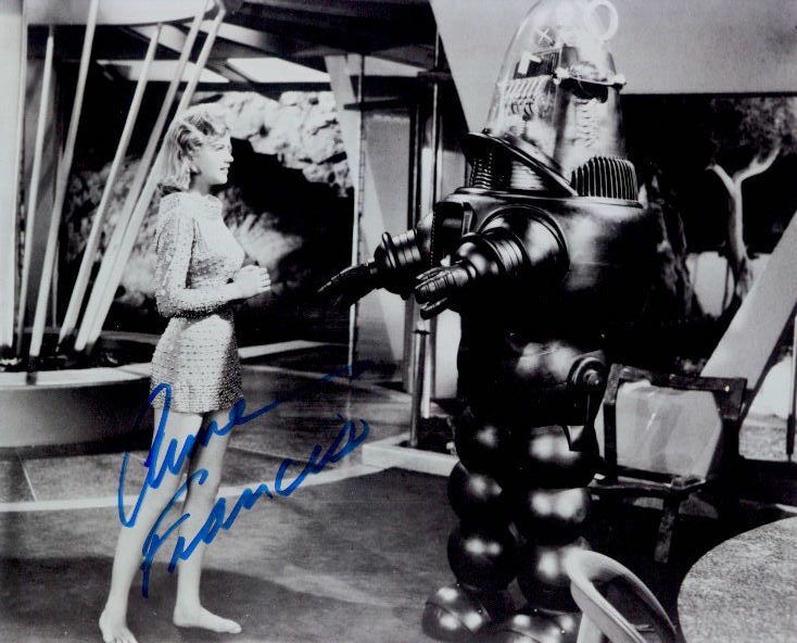 Anne Francis (Forbidden Planet) signed 8x10 Photo Poster painting