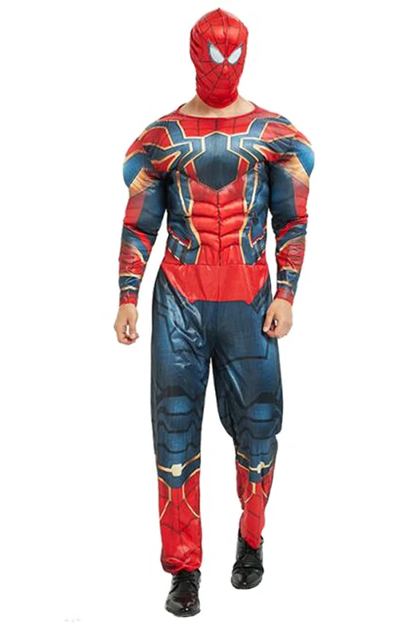 Muscle Spider Man Costume For Adult-elleschic