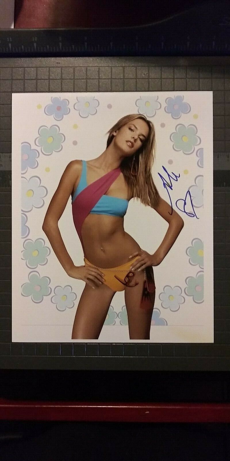 Alessandra Ambrosio signed 8x10