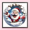 Winter Santa Claus-11CT Stamped Cross Stitch 40*40cm/15.75*15.75in tapestrymarket