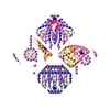 DIY Diamond Painting 7 Color Night Light Lamp Home Decoration Ornament Gift Kit(Butterfly)