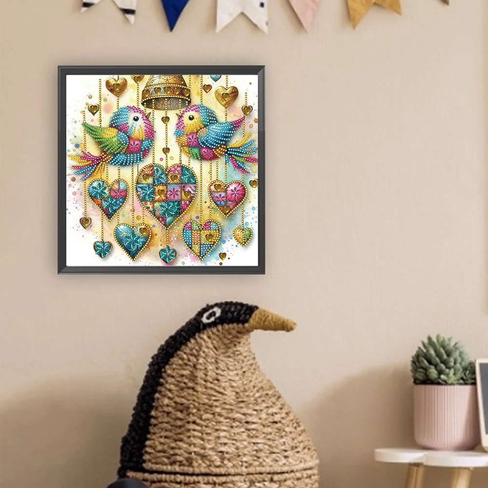 Diamond Painting - Partial Special Shaped Drill - Bird(Canvas|30*30cm)