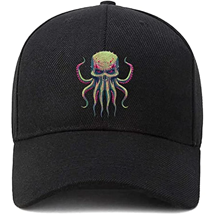 Evil Monster Baseball Cap Adjustable Unstructured Cotton Dad Hat Sun Protection Hats Trucker Hat Polyester Four Seasons