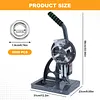 [US Local Warehouse] Semi Automatic Tarpaulin Eyelet Press with 5000Pcs Metal Eyelets 10mm Hand Press Eyelet Grommet Machine for Fabric Leather Banners DIY Projects