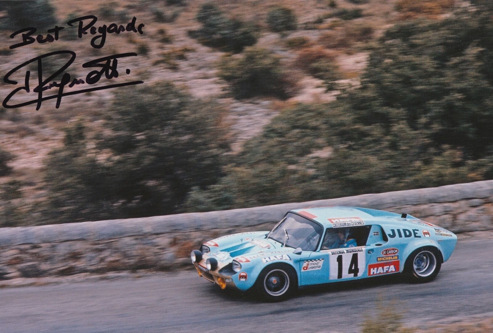 Jean Ragnotti Hand Signed Photo Poster painting 12x8 Renault Rally 15.