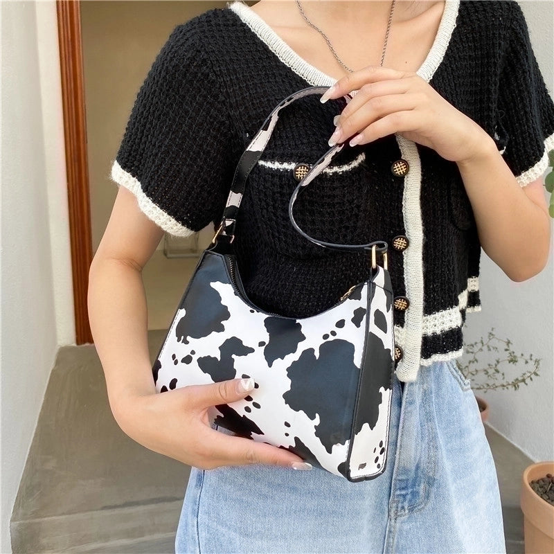 Zebra Leopard Striped One-shoulder Underarm Bag