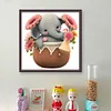Elephant In Basket-18CT Stamped Cross Stitch 30*30cm/11.81*11.81in