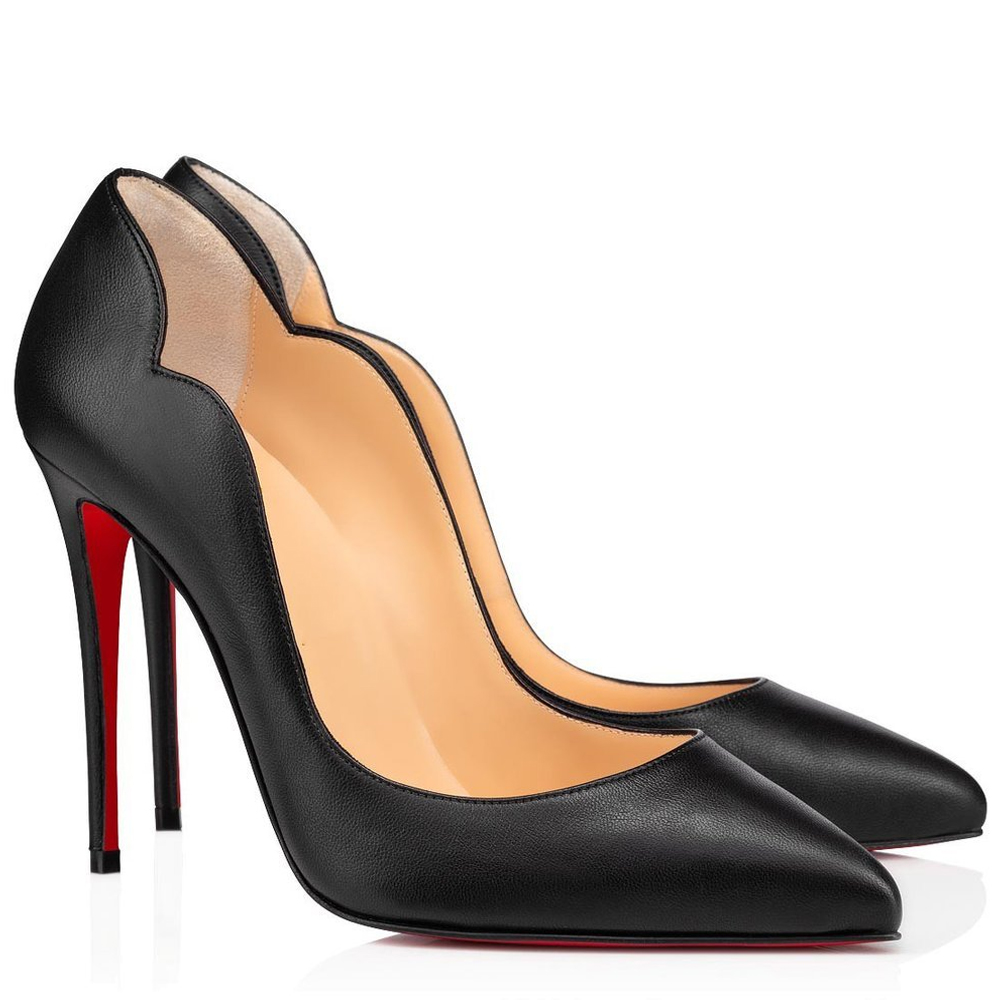 100mm Women's Red Bottom High Heels for Party Wedding Matte Pumps-MERUMOTE