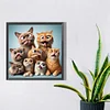 Naughty Cats-Full Square Diamond Painting 40*40CM