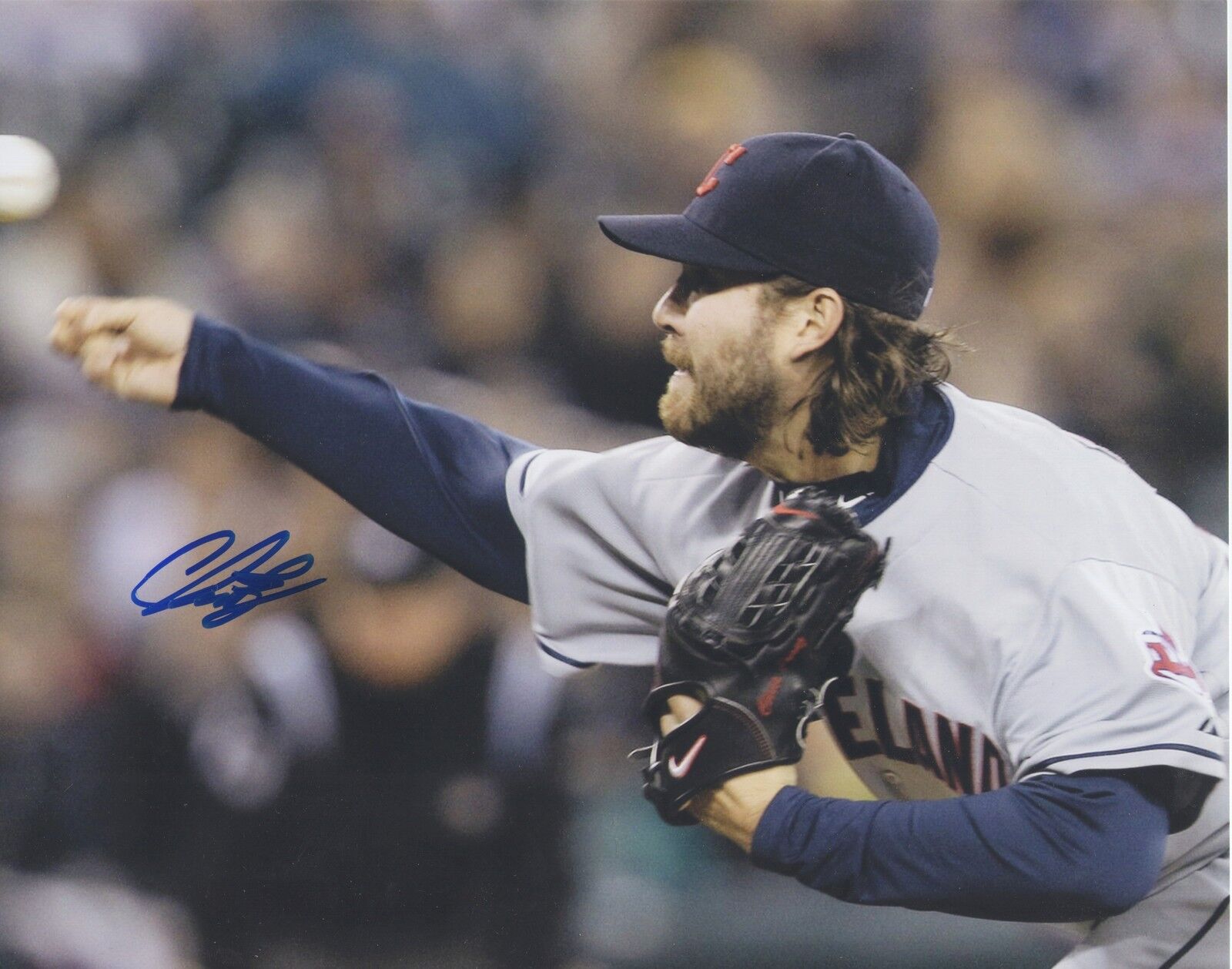 Chris Perez Cleveland Indians Auto Signed 8x10 Photo Poster painting CP4 COA GFA