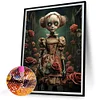 Diamond Painting-5D Full Round Drill Skull Doll