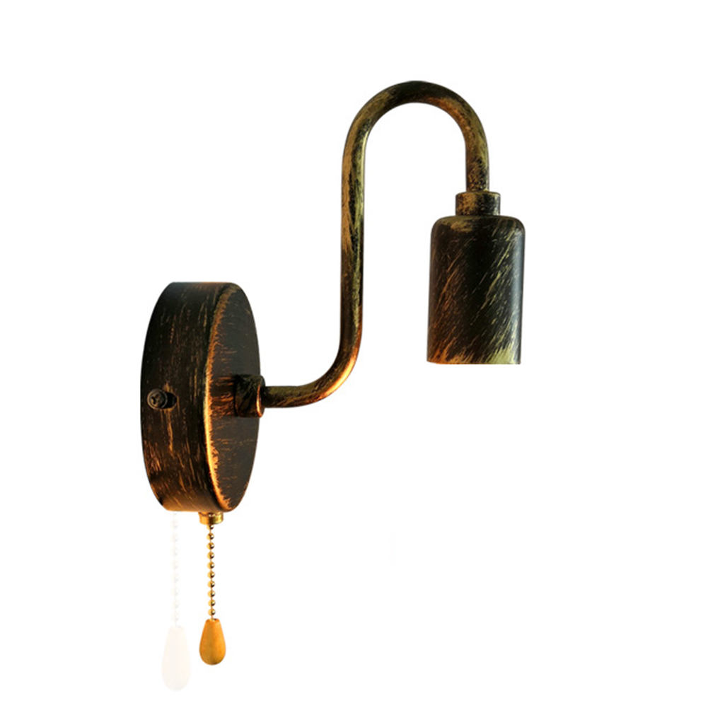 

E26/E27 Modern Minimalist Retro Zipper Aisle Wall Light Holder Without Bulb, 501 Original