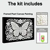 DIY Pearl Painting Butterfly for Home Wall Decor with Frame(20x30cm)