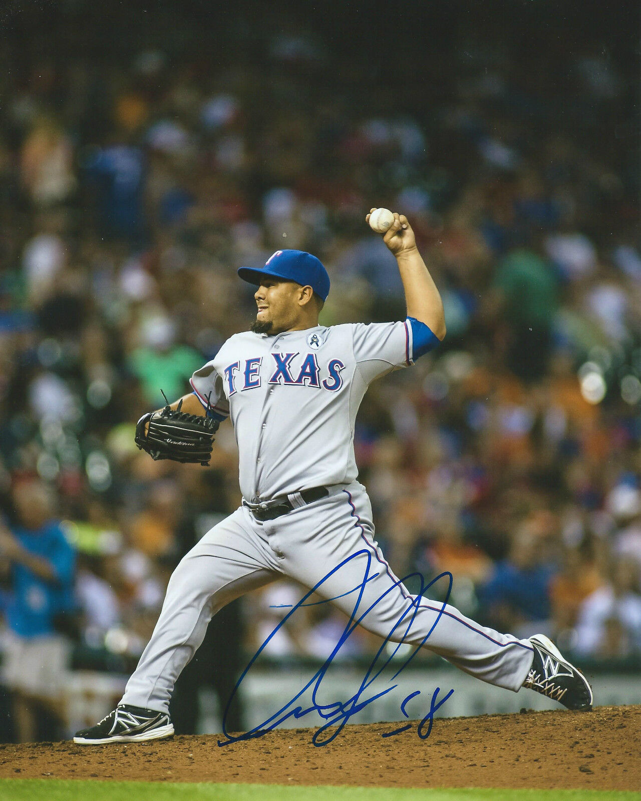 **GFA Texas Rangers *JOE ORTIZ* Signed 8x10 Photo Poster painting J2 COA**