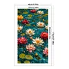 Lotus-11CT Stamped Cross Stitch 40*70cm/15.75*27.56in(Big Size)