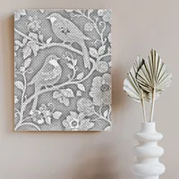 Bohemian Gold-edged Bird - Dot Painting