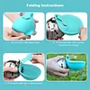 2-In-1 Dog Water Bottle with Silicone Bowl No-Spill Stainless Steel Portable 285ml Dog Water Bottle Ideal for Walking Hiking & Travel