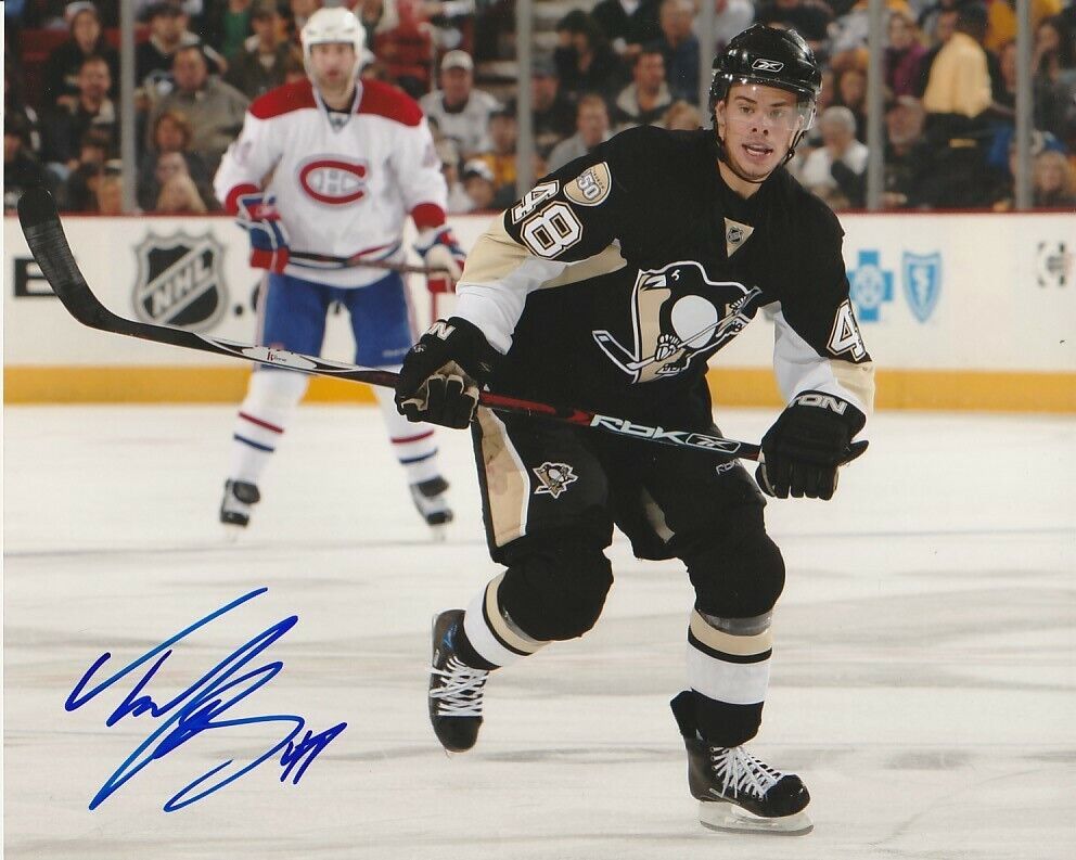 TYLER KENNEDY SIGNED PITTSBURGH PENGUINS 8x10 Photo Poster painting #1 Autograph