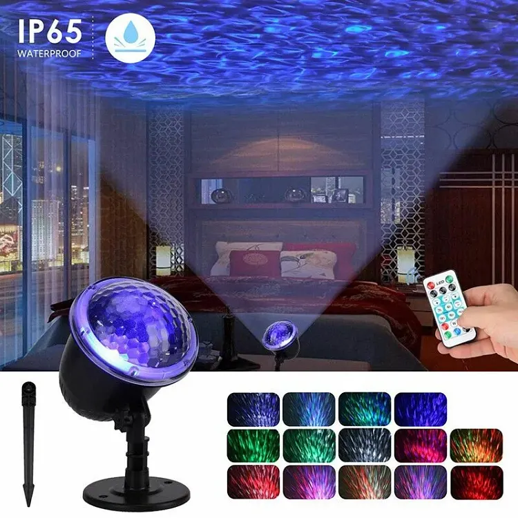Ocean Wave Projector Light with Ripple RGB 3D Water Effect