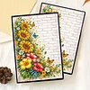 Flowers 5D DIY Diamond Art Painting Notebook Kit 50 Pages A5 Rhinestone Art Painting Notebook Kit for Adults Beginners Holiday Birthday Gift